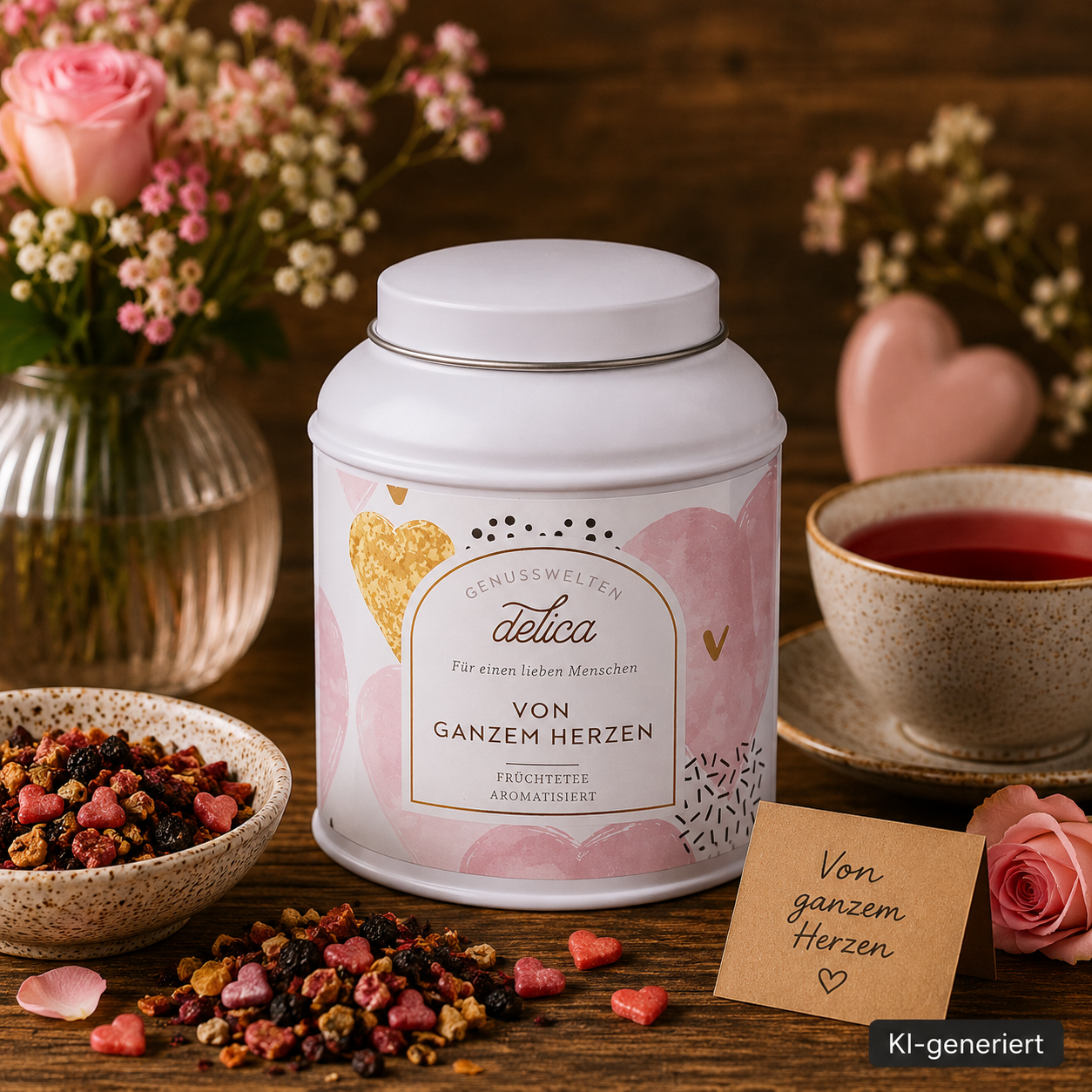 Von ganzem Herzen Früchtetee - Dose - 100g