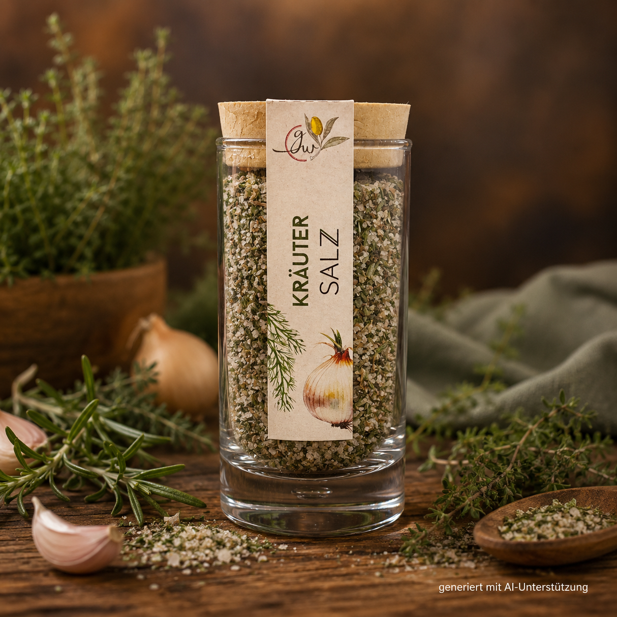 Kräutersalz - Korkenglas - 70g