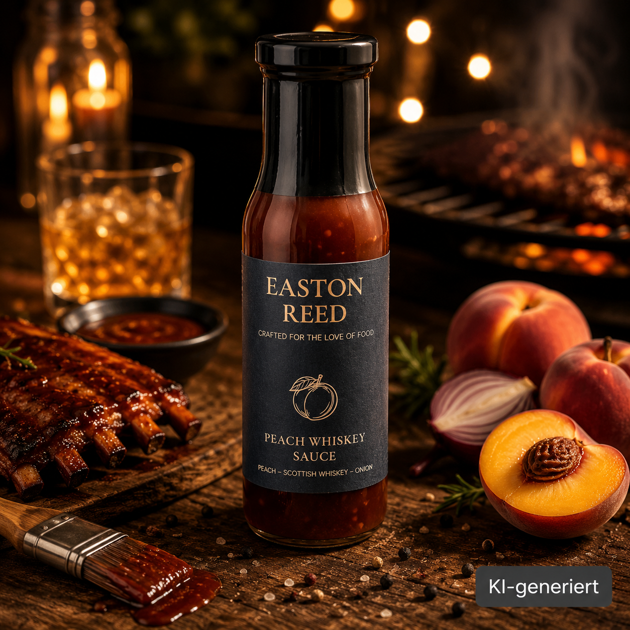 Peach Whiskey Sauce - Easton Reed - 260ml