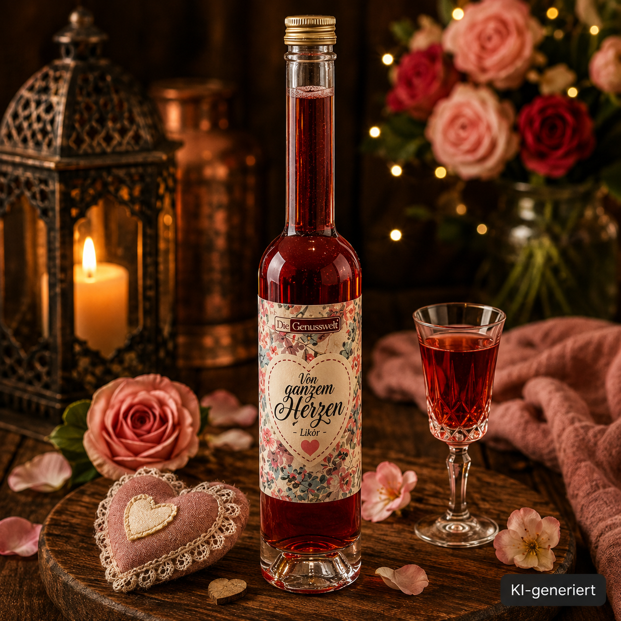 Von ganzem Herzen Waldhimbeer-Likoer - 20% vol. - 100ml