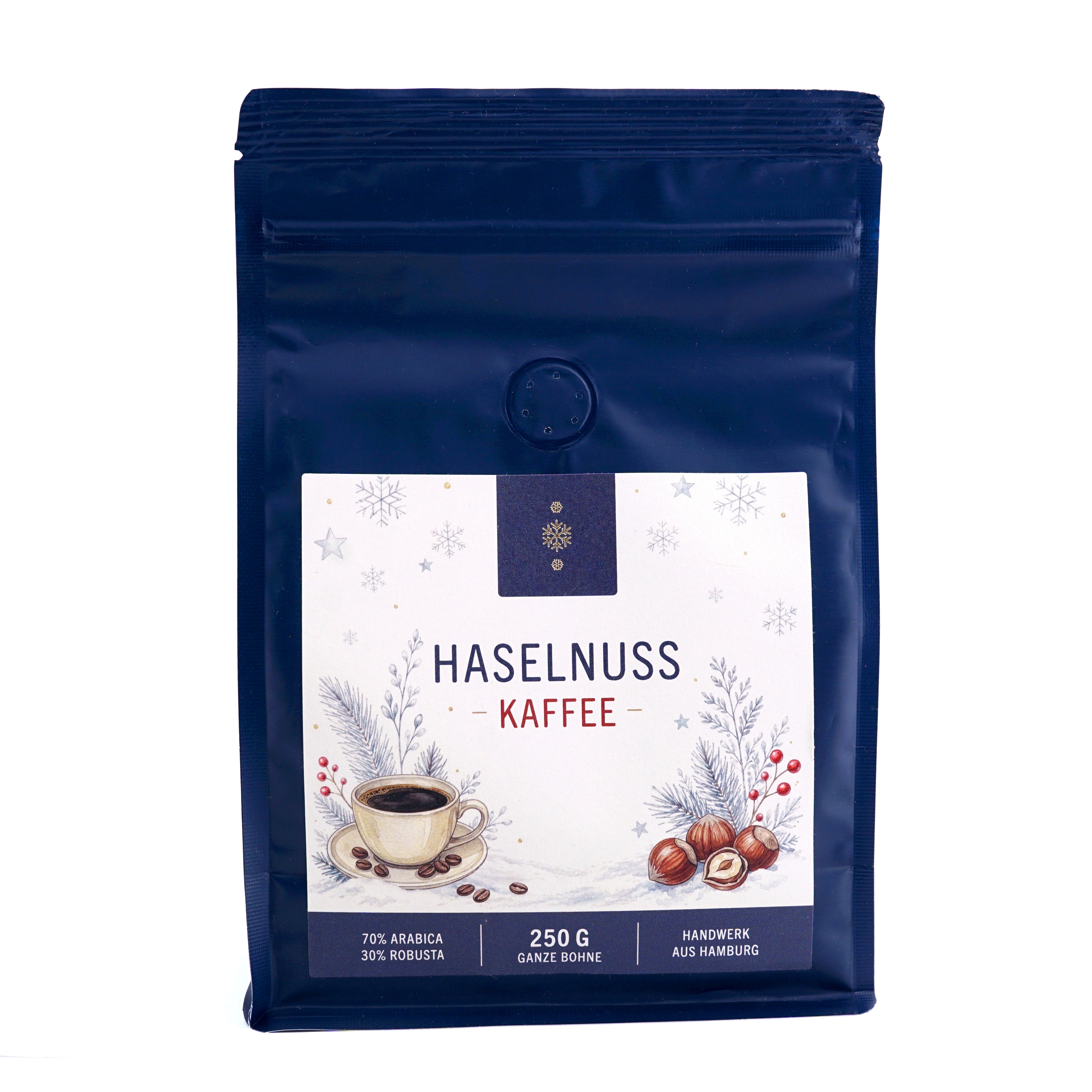 Winterzeit - Haselnuss - arom. Kaffee 250g - ganze Bohne