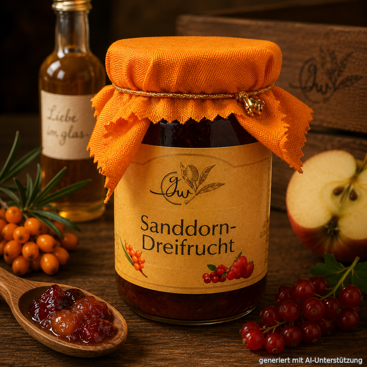 Sanddorn Dreifrucht Konfituere - 260g