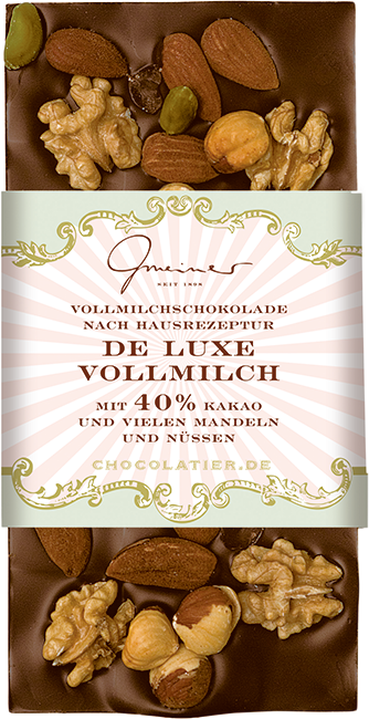 DeLuxe Vollmilch Schokolade - 40% - 100g