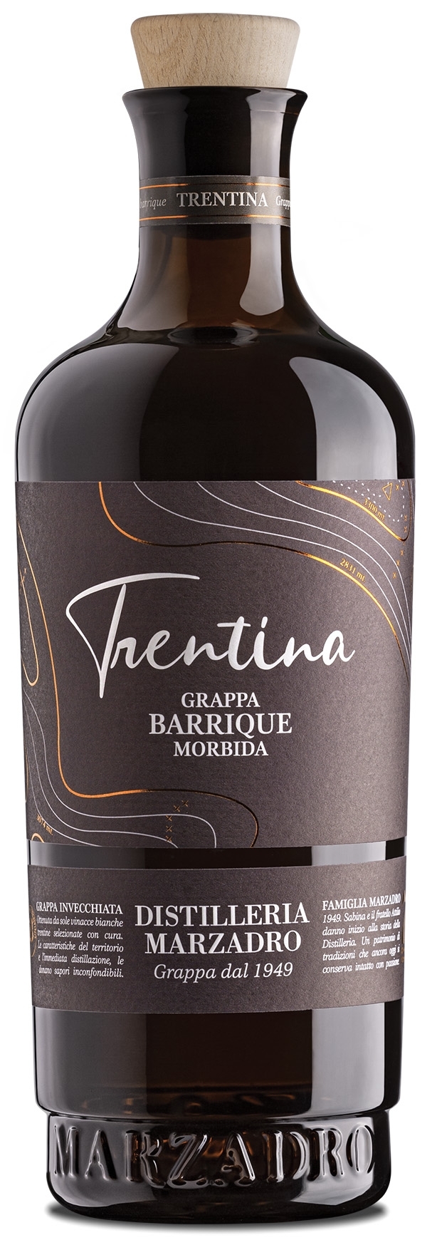 Grappa Trentine Morbida Barrique - 41% vol. - 700ml