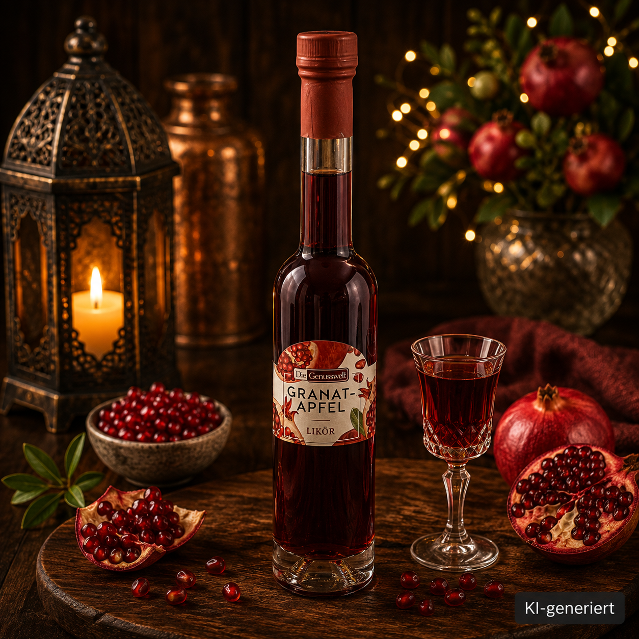 Granatapfel Likoer mit Chili - 18% vol. - 200ml