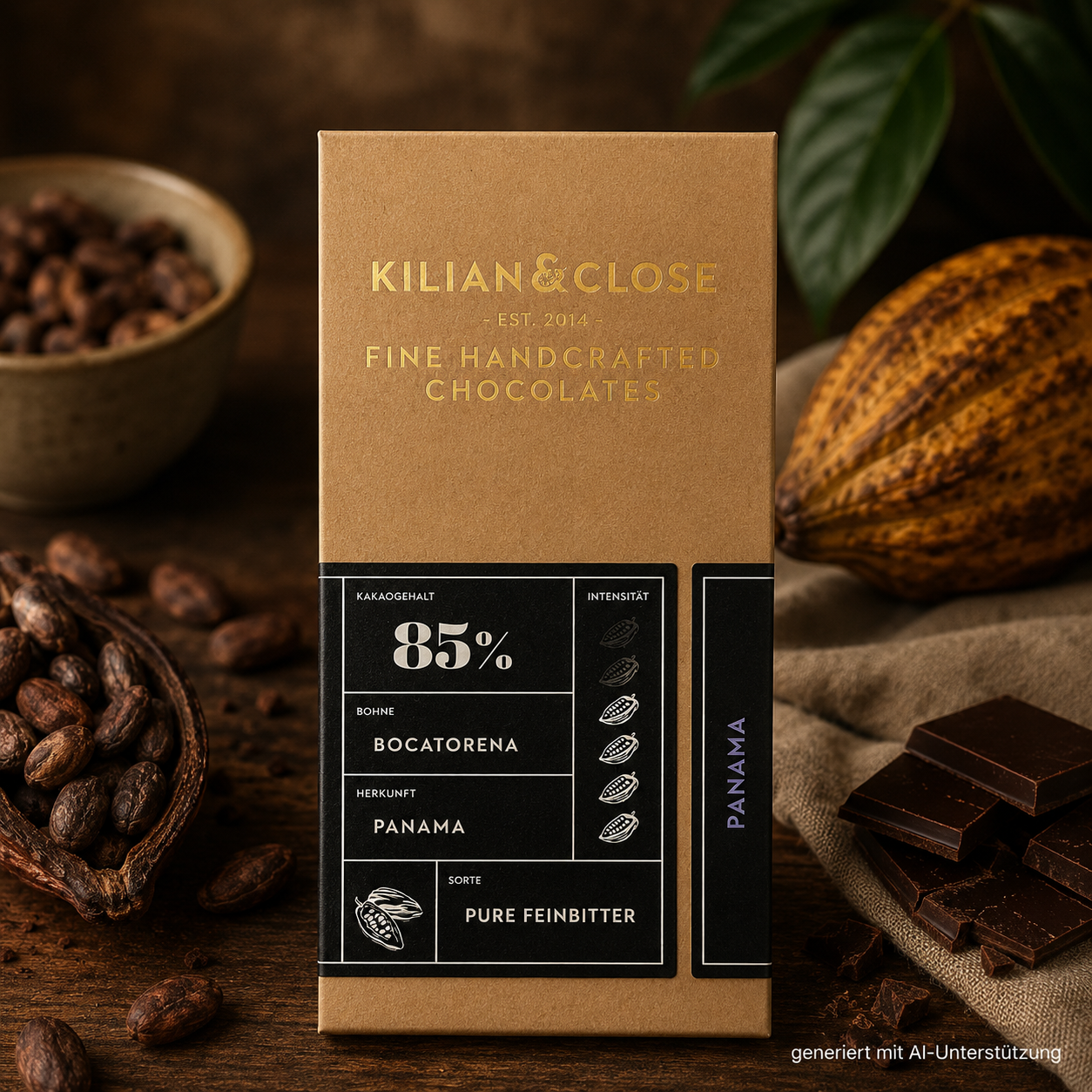 85% Pure Feinbitter-Schokolade - 80g