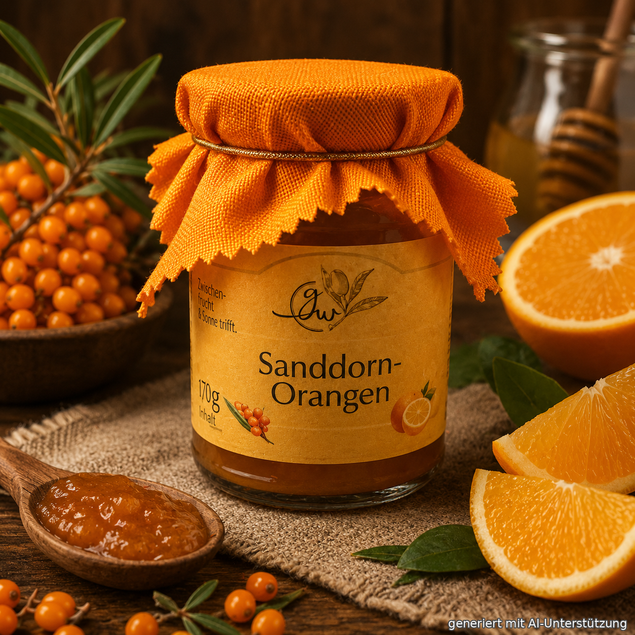 Sanddorn Orangen Konfitüre - 260g