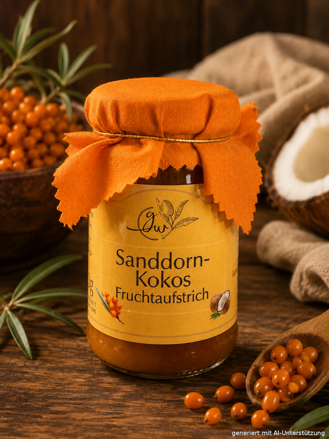 Sanddorn Kokos Fruchtaufstrich - 260g