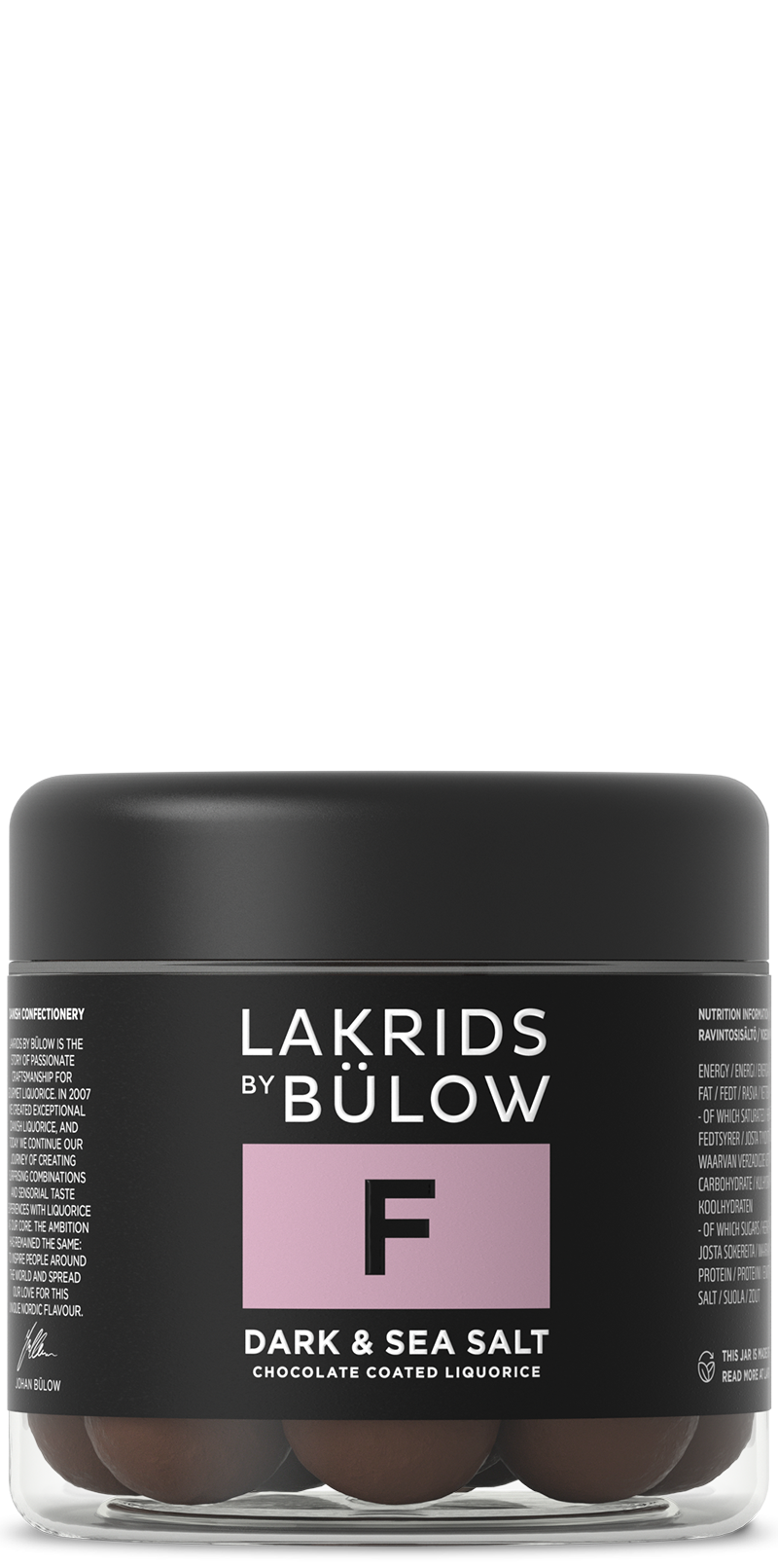 Lakrids F - Dark & Sea Salt - 115g