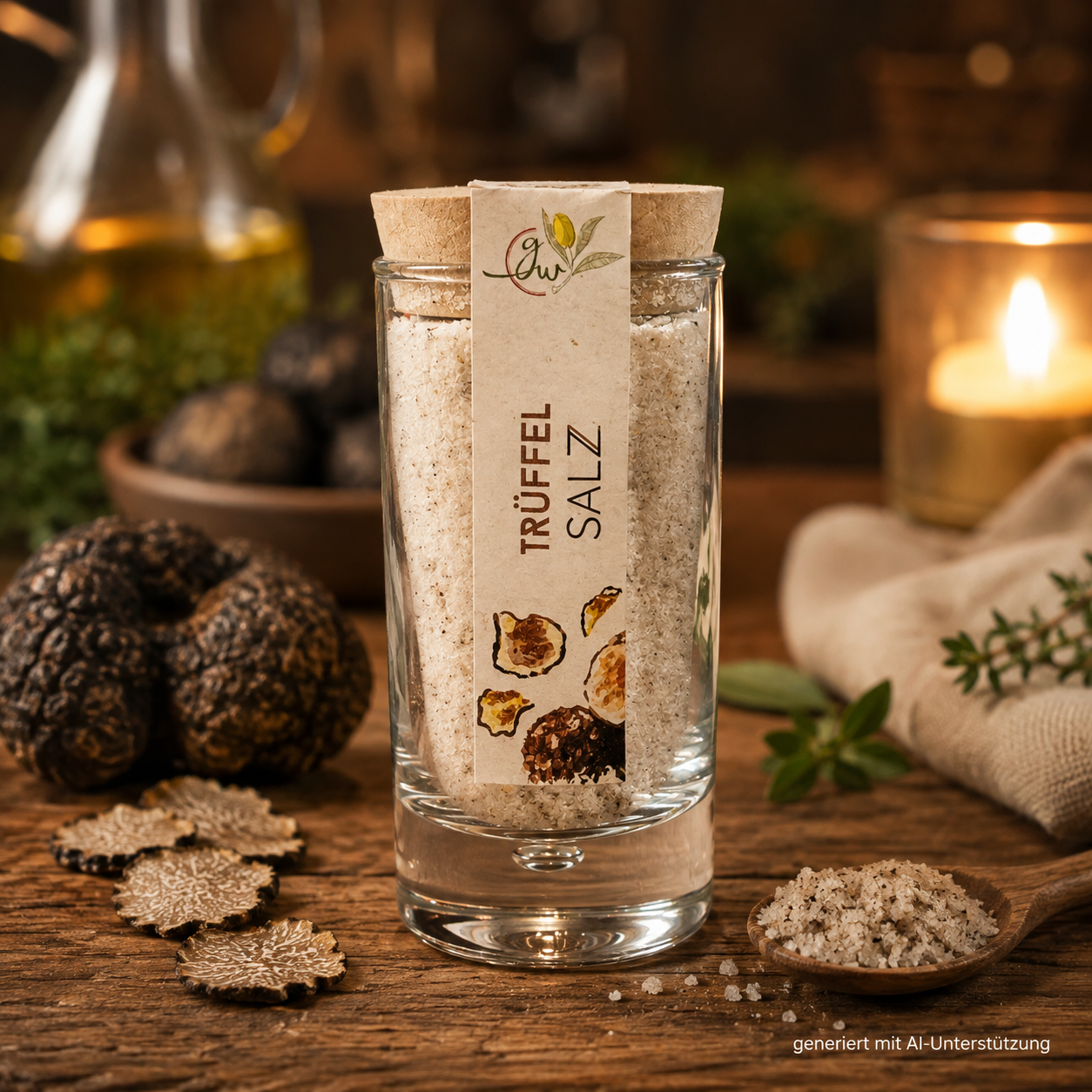 Trüffelsalz - Korkenglas - 95g