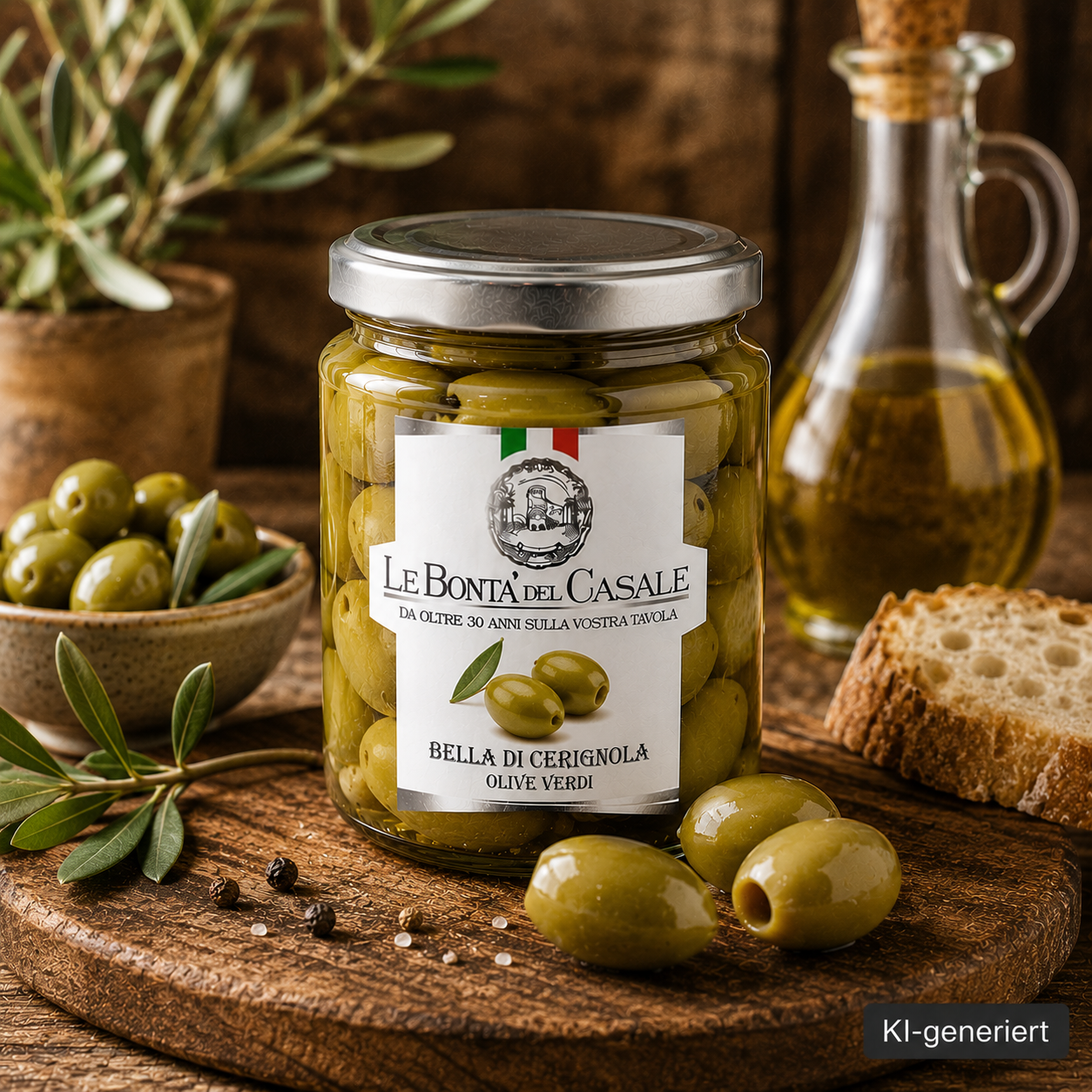 Olive Verdi - Grüne Oliven - 280g