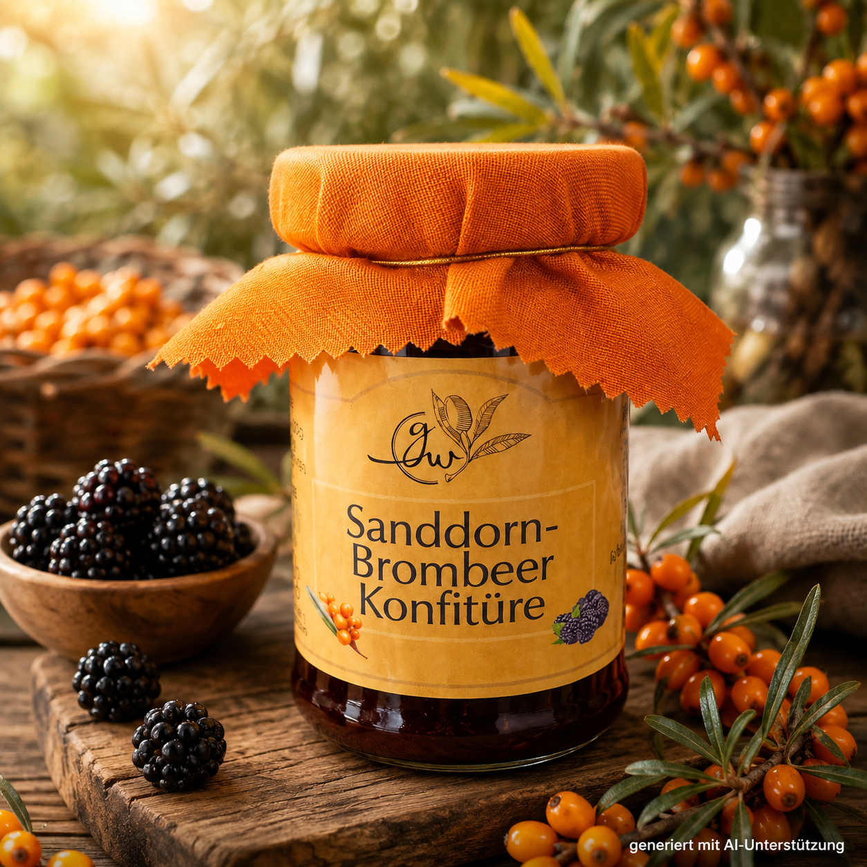 Sanddorn Brombeere Fruchtaufstrich - 260g