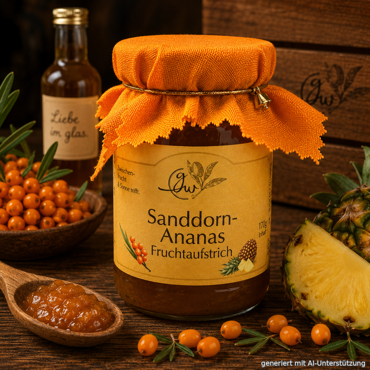 Sanddorn Ananas Fruchtaufstrich  - 260g