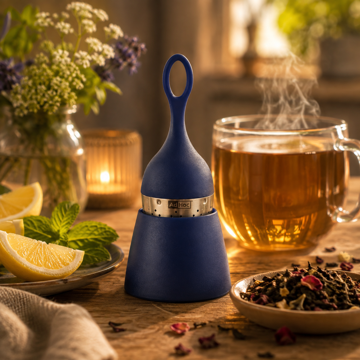 Schwimmender Teefilter Foatea - blau