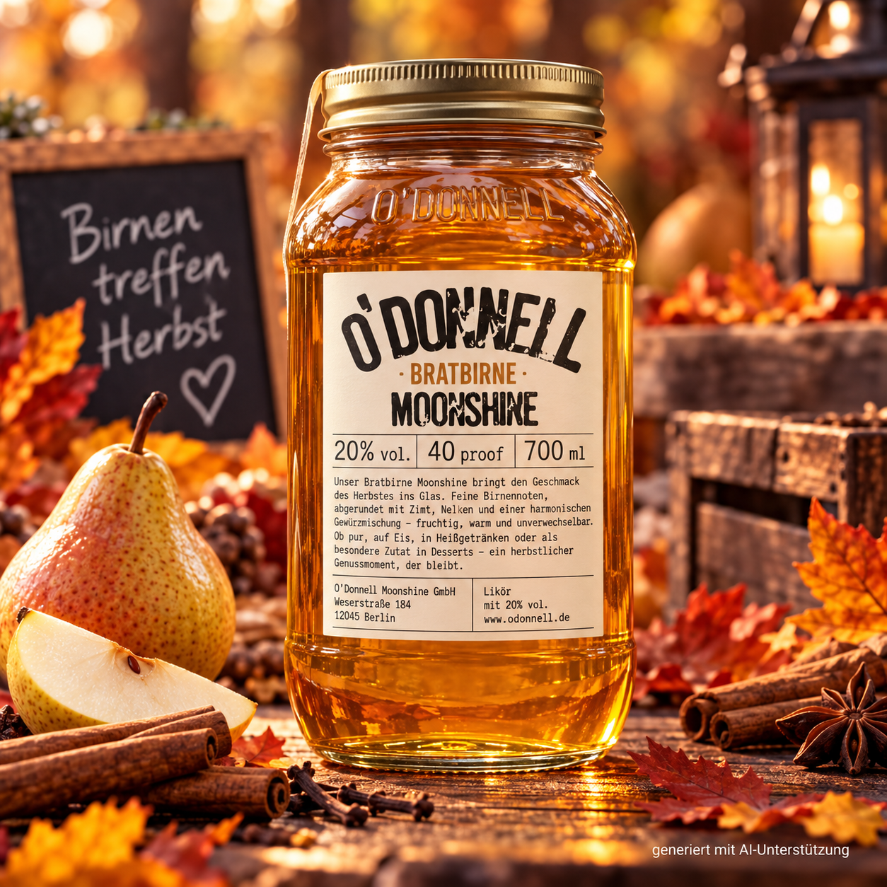 Bratbirne - O´Donnell - 700ml - 20% vol.