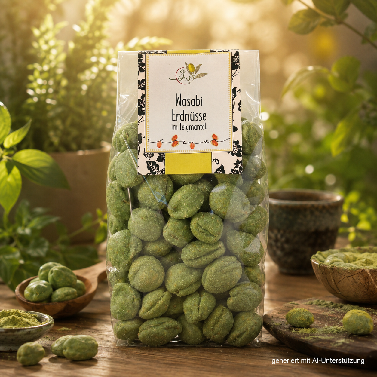 Wasabi Erdnuesse im Teigmantel - 150g