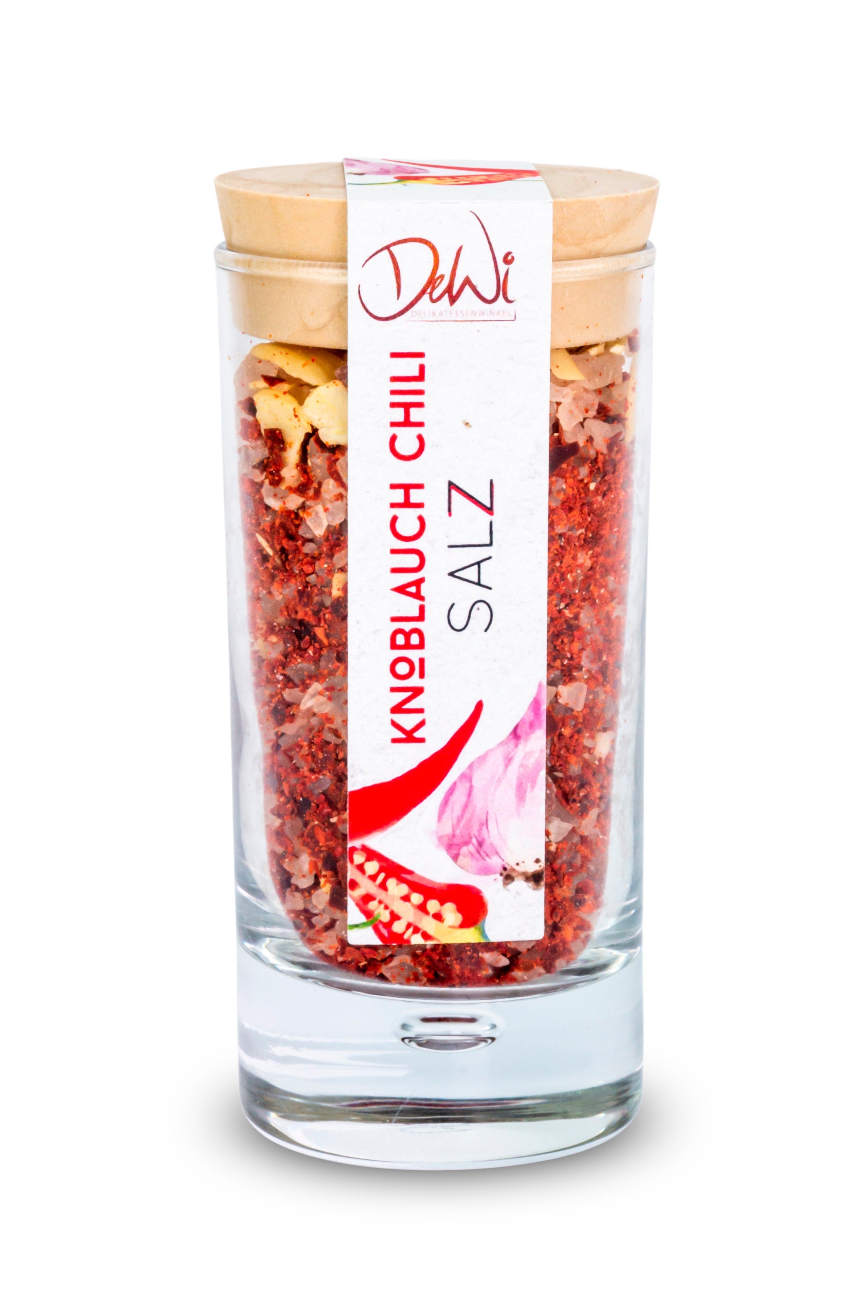 Knoblauch Chili Salz - Korkenglas - 70g