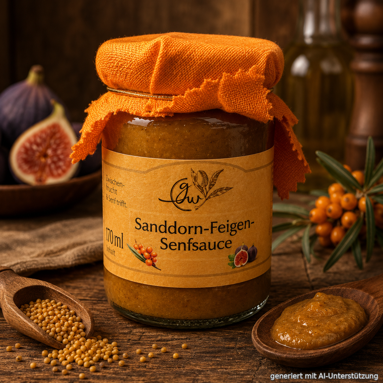 Sanddorn Feigen Senfsauce - 95ml