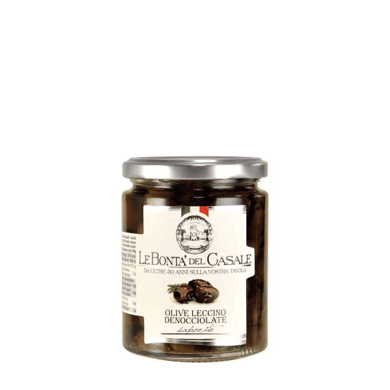 Olive Leccino - Dunkle Oliven - 280g