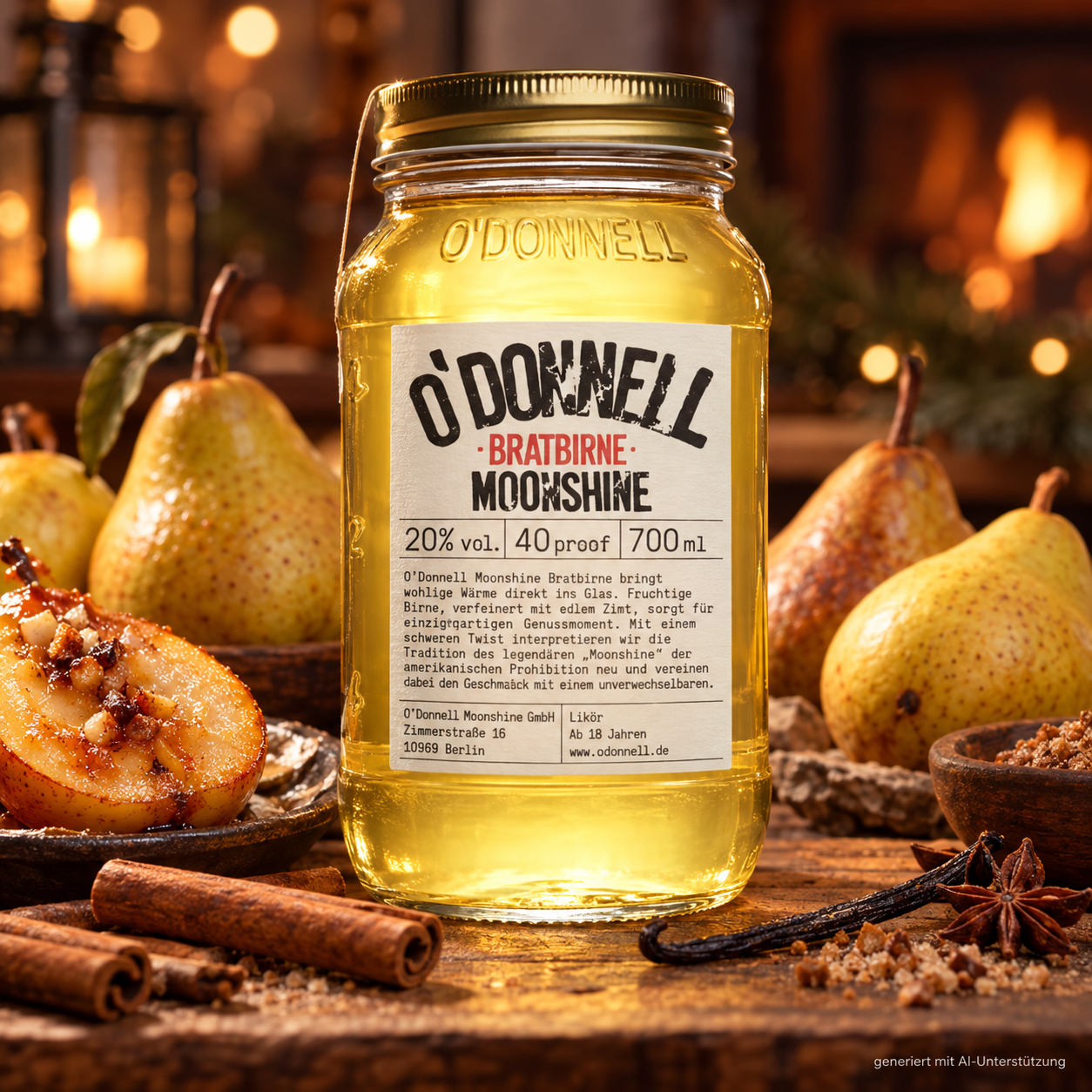 Bratbirne - O´Donnell - 700ml - 20% vol.