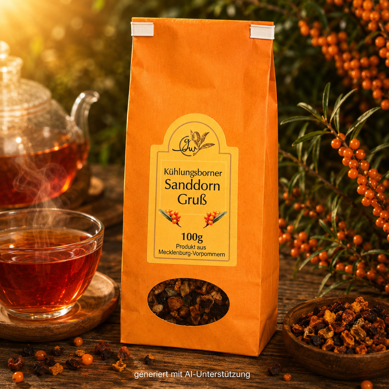 Sanddorngruss Fruechtetee - 100g