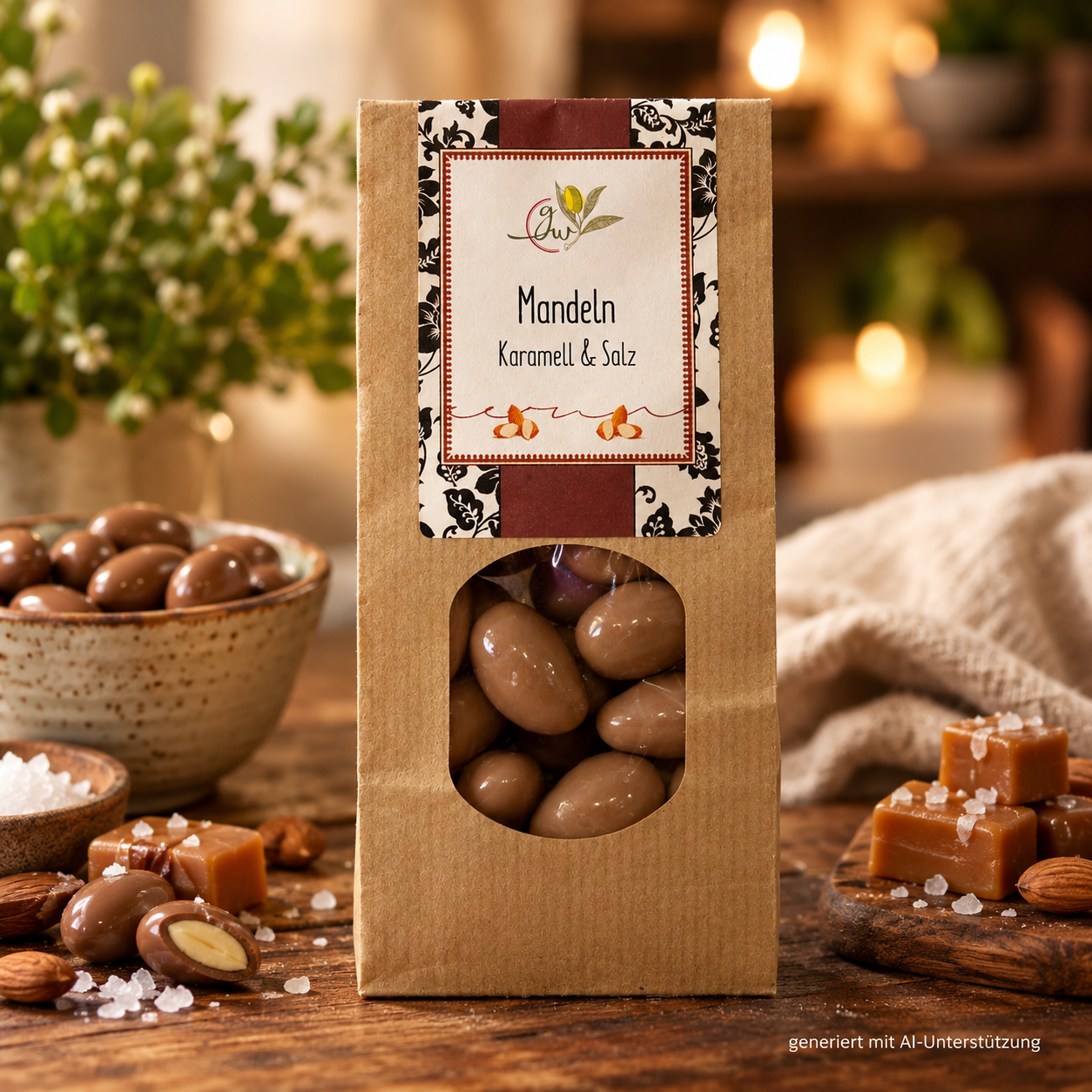 Mandeln mit Karamell & Meersalz - 150g