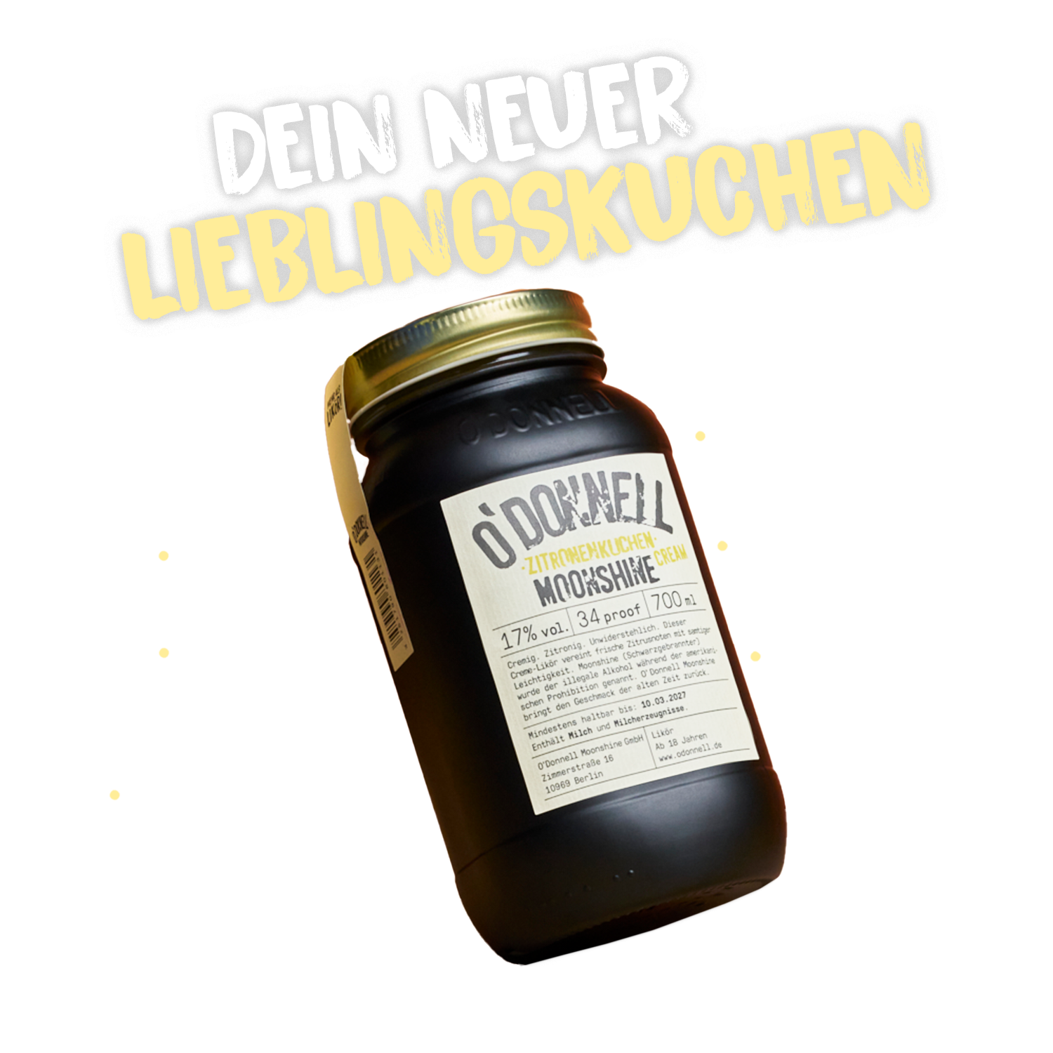 Zitronenkuchen Cream Likör - 17% vol. - 700ml