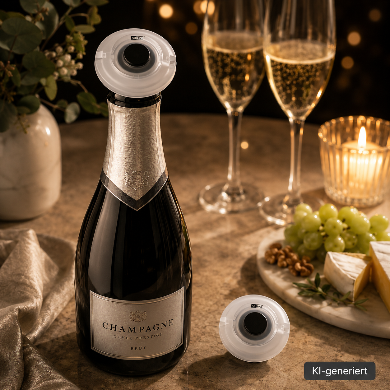 Sekt- und Champagnerverschluss GUSTO klar