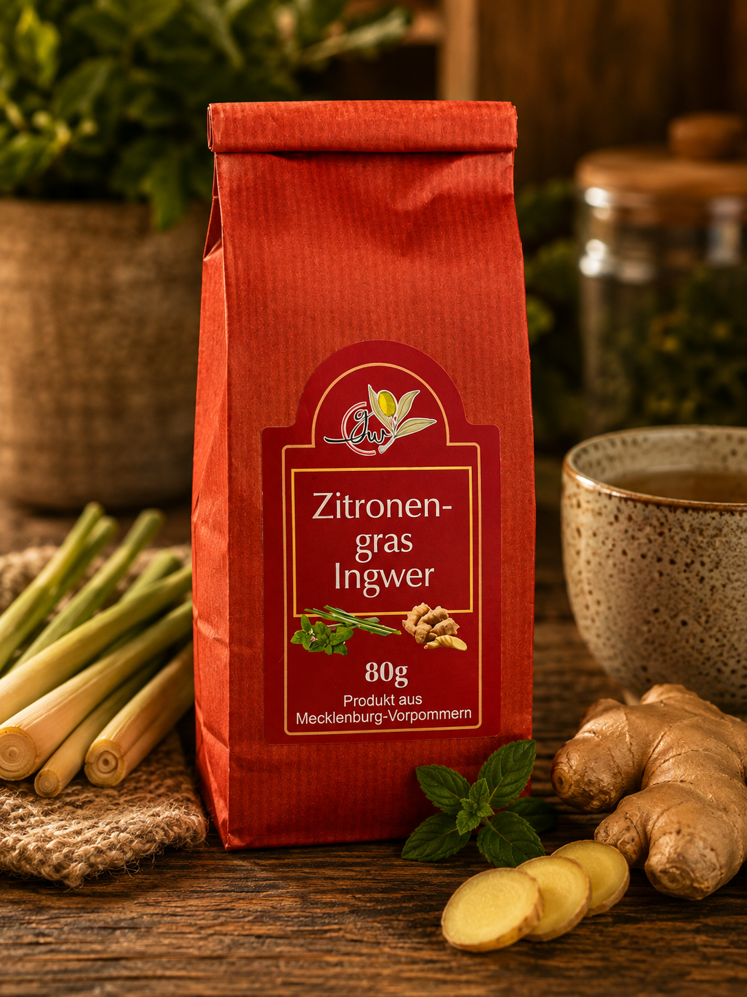 Zitronengras Ingwer Kräutertee - 80g