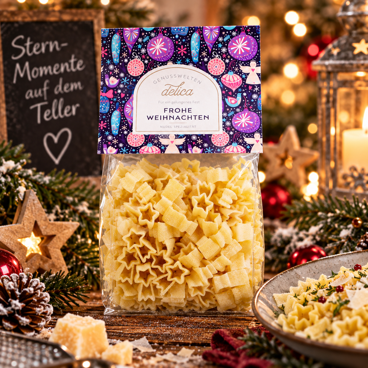 Frohe Weihnachten Nudel-Spezialitaet - 250g