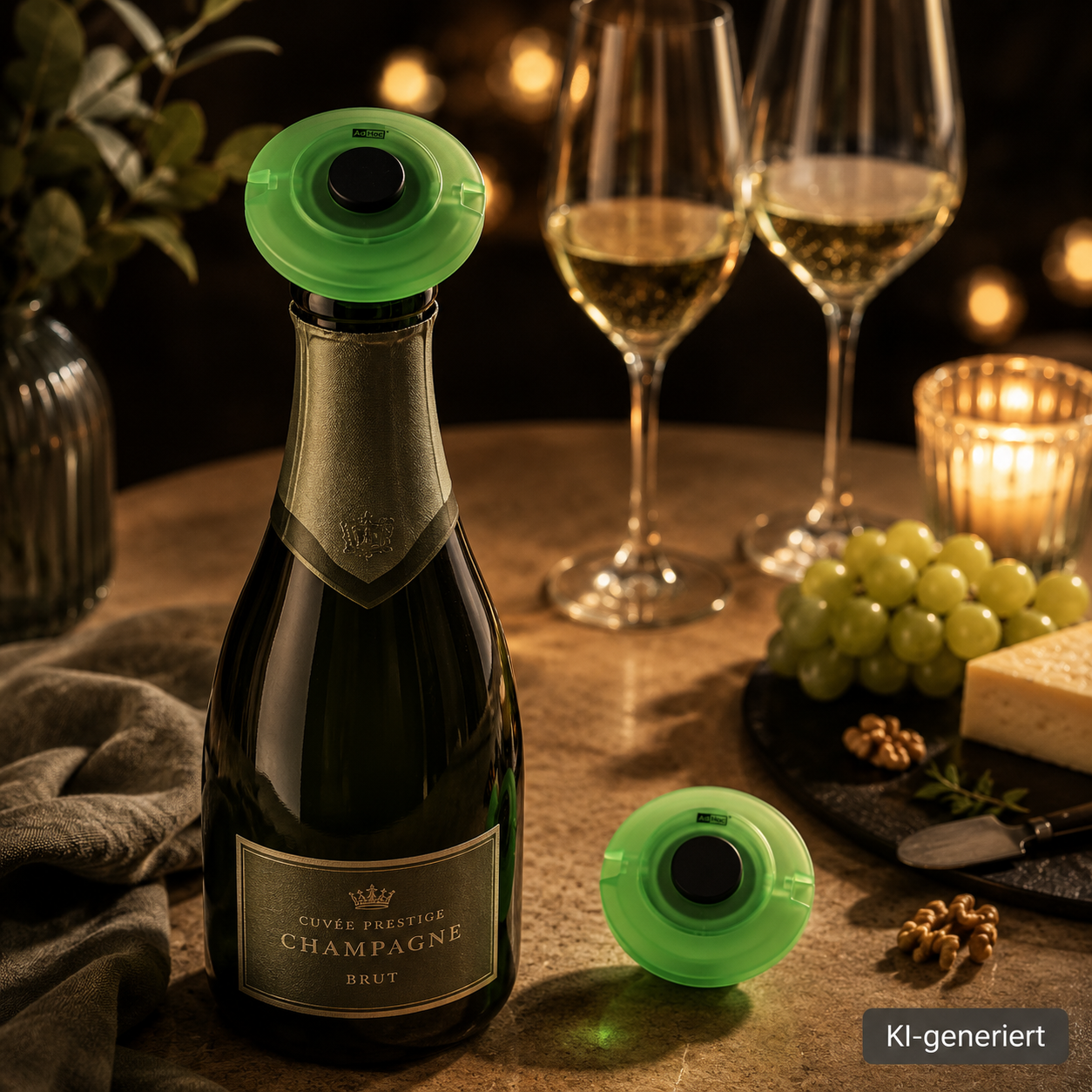 Sekt- und Champagnerverschluss GUSTO grün